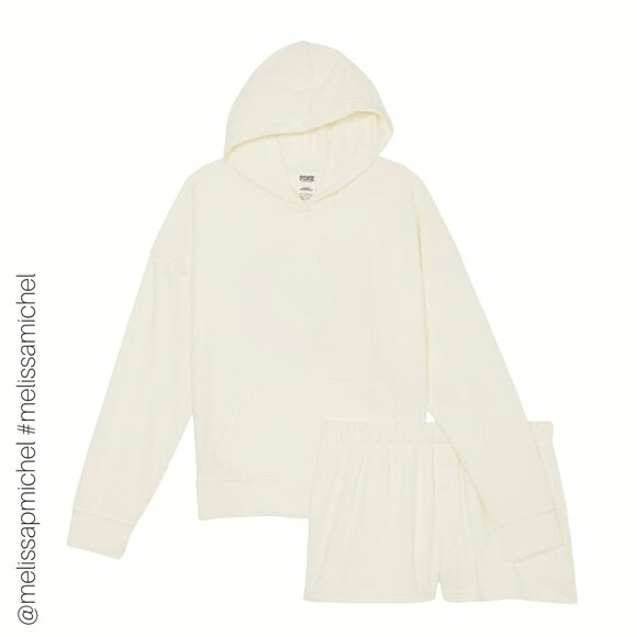 PINK VS Polar Fleece Short Pajama Set - Picture 3 of 7